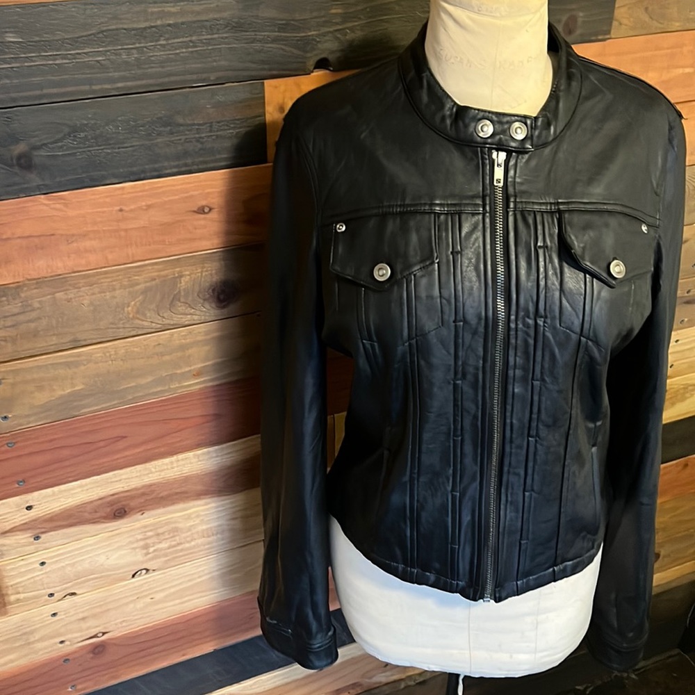 Faux Leather Jacket